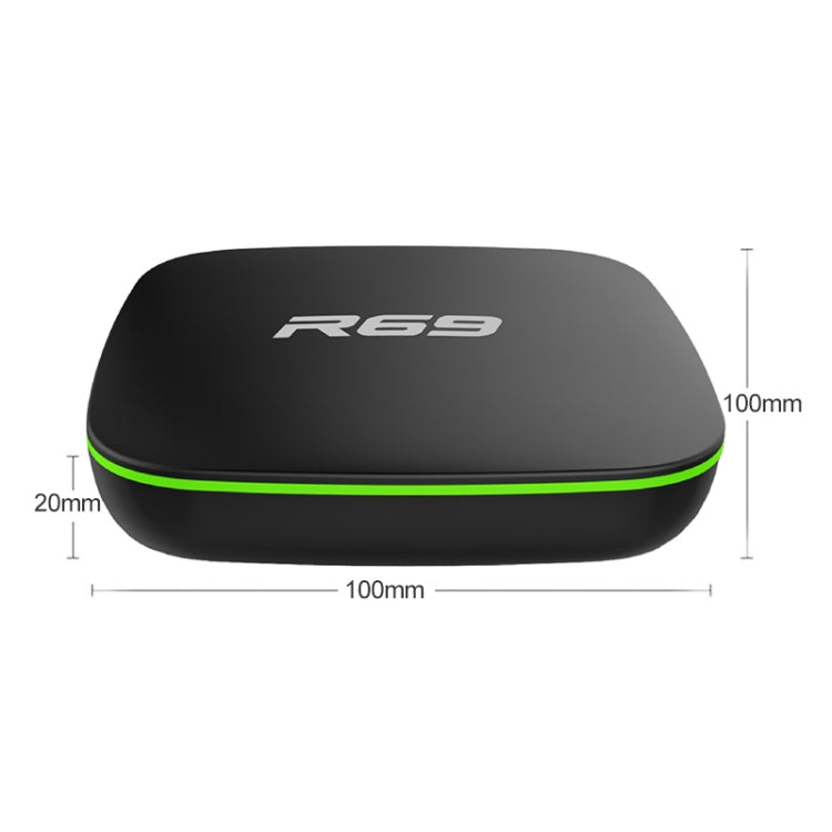 R69 1080P HD Smart TV BOX Android 4.4 Media Player wtih Remote Control, Quad Core Allwinner H3, RAM: 2GB, ROM: 16GB, 2.4G WiFi, LAN, US Plug - Allwinner H3 by buy2fix | Online Shopping UK | buy2fix