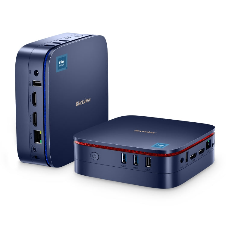 [HK Warehouse] Blackview MP60 Mini PC, 8GB+256GB, Windows 11 Pro Intel Jasper Lake N5095 up to 2.9GHz , EU Plug(Blue) - Windows Mini PCs by Blackview | Online Shopping UK | buy2fix