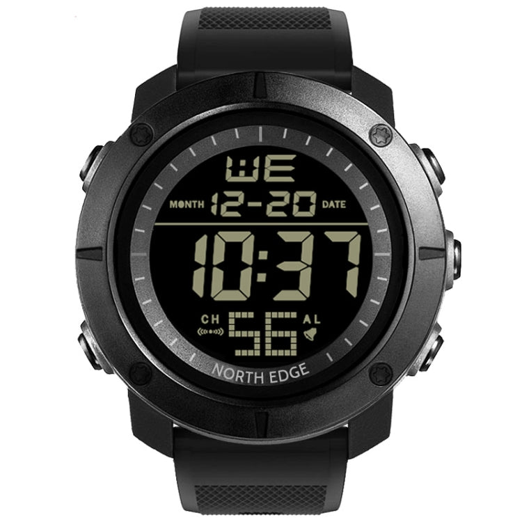 TANK North Edge Men Fashion Professional Military Army Outdoor Sport Waterproof Running Swimming Smart Digital Watch(Black) - Sport Watches by NORTH EDGE | Online Shopping UK | buy2fix