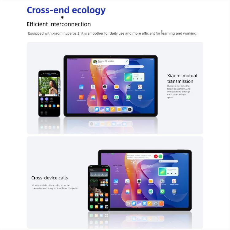 REDMI Pad 2 11 inch Tablet PC, 8GB+256GB, HyperOS 2, MediaTek G100-Ultra Octa Core CPU (Grey) - Other by Xiaomi | Online Shopping UK | buy2fix