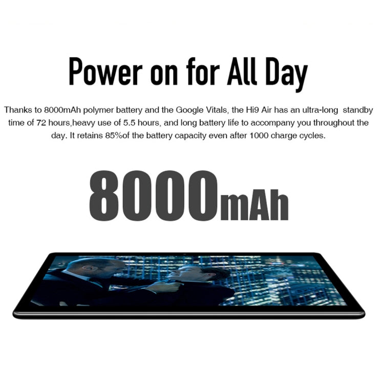 CHUWI Hi9 Air Phone Call Tablet PC, 10.1 inch, 4GB+64GB, Android 8.0, MTK (Helio X27) Deca Core up to 2.1GHz, Support OTG, FM, Bluetooth, Dual Band WiFi, Network: 4G(Black) - CHUWI by CHUWI | Online Shopping UK | buy2fix