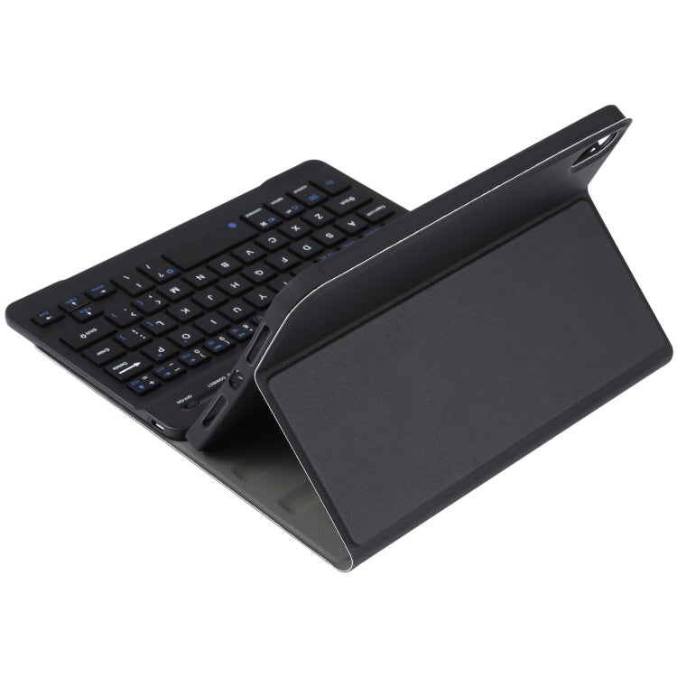 A06 Detachable Lambskin Texture Ultra-thin TPU Bluetooth Keyboard Leather Tablet Case with Stand For iPad mini 6 / mini 7 (Black) by buy2fix
