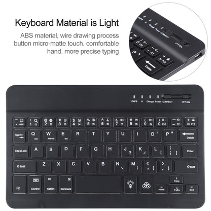 A06 Detachable Lambskin Texture Ultra-thin TPU Bluetooth Keyboard Leather Tablet Case with Stand For iPad mini 6 / mini 7 (Black) by buy2fix