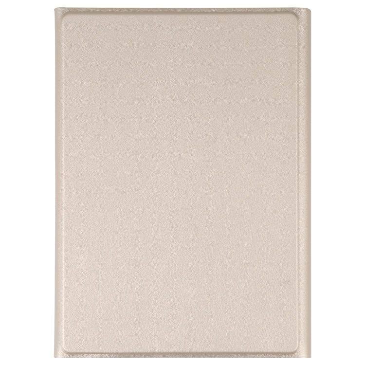 A06 Detachable Lambskin Texture Ultra-thin TPU Bluetooth Keyboard Leather Tablet Case with Stand For iPad mini 6 / mini 7 (Gold) by buy2fix