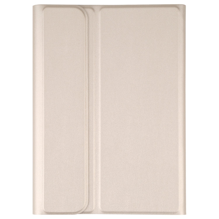 A06 Detachable Lambskin Texture Ultra-thin TPU Bluetooth Keyboard Leather Tablet Case with Stand For iPad mini 6 / mini 7 (Gold) by buy2fix