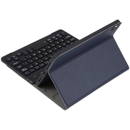 A06 Detachable Lambskin Texture Ultra-thin TPU Bluetooth Keyboard Leather Tablet Case with Stand For iPad mini 6 / mini 7 (Blue) by buy2fix