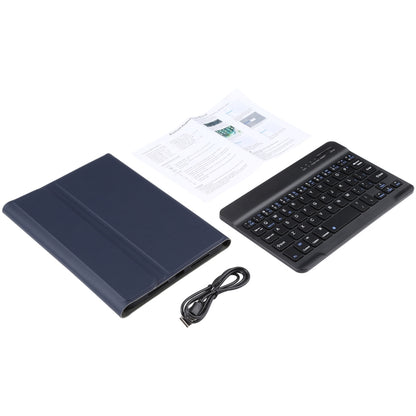 A06 Detachable Lambskin Texture Ultra-thin TPU Bluetooth Keyboard Leather Tablet Case with Stand For iPad mini 6 / mini 7 (Blue) by buy2fix