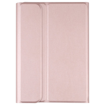 A06 Detachable Lambskin Texture Ultra-thin TPU Bluetooth Keyboard Leather Tablet Case with Stand For iPad mini 6 / mini 7 (Rose Gold) by buy2fix