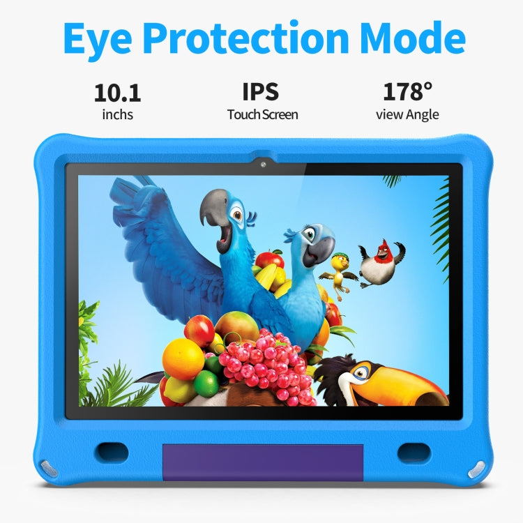 Pritom B10K Kids Tablet PC, 10.1 inch, 3GB+64GB, Android 12 Allwinner A133 Quad Core CPU, Support 2.4G WiFi / BT 4.0, Global Version with Google Play (Blue) -  by PRITOM | Online Shopping UK | buy2fix