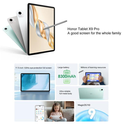 Honor Pad X9 Pro WiFi Tablet PC, 11.5 inch 8GB+128GB MagicOS 9.0 Qualcomm Snapdragon 685 Octa Core (White) - Other by HONOR | Online Shopping UK | buy2fix