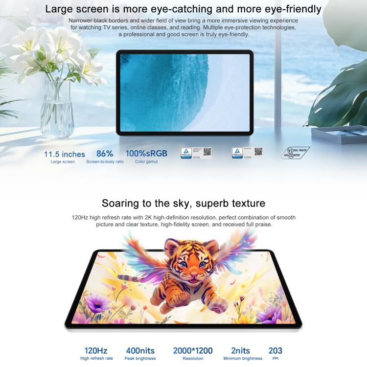 Honor Pad X9 Pro WiFi Tablet PC, 11.5 inch 8GB+128GB MagicOS 9.0 Qualcomm Snapdragon 685 Octa Core (Cyan) - Other by HONOR | Online Shopping UK | buy2fix