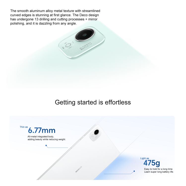 Honor Pad X9 Pro WiFi Tablet PC, 11.5 inch 8GB+128GB MagicOS 9.0 Qualcomm Snapdragon 685 Octa Core (White) - Other by HONOR | Online Shopping UK | buy2fix