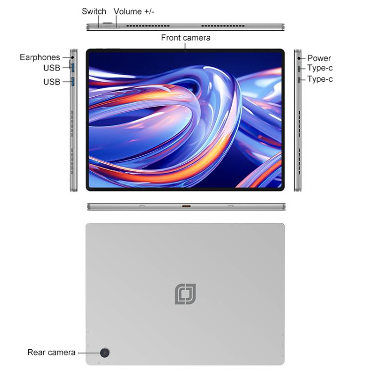 Jumper EZpad V13 Tablet PC, 16GB+512GB, No Keyboard, 13 inch Windows 11 OS Intel Jasper Lake N5095 Quad Core, EU Plug - Jumper by jumper | Online Shopping UK | buy2fix