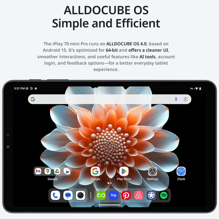 ALLDOCUBE iPlay 70 Mini Pro Tablet PC, 8GB+256GB, 8.4 inch Android 15 MTK MT8791 Octa Core Support Dual SIM 4G LTE - ALLDOCUBE by ALLDOCUBE | Online Shopping UK | buy2fix