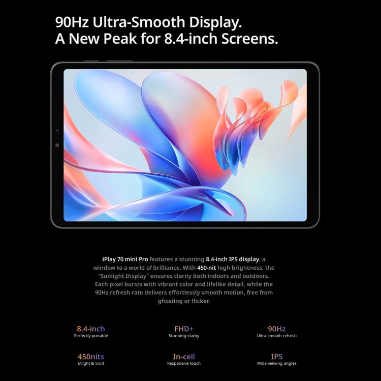 ALLDOCUBE iPlay 70 Mini Pro Tablet PC, 8GB+256GB, 8.4 inch Android 15 MTK MT8791 Octa Core Support Dual SIM 4G LTE - ALLDOCUBE by ALLDOCUBE | Online Shopping UK | buy2fix