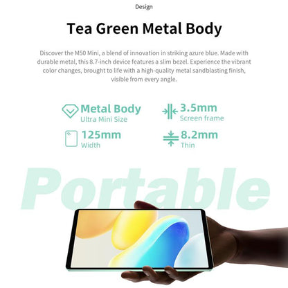 Teclast M50 Mini WiFi Tablet PC, 4GB+128GB, 8.7 inch Android 15 Unisoc T606 Octa Core - TECLAST by TECLAST | Online Shopping UK | buy2fix