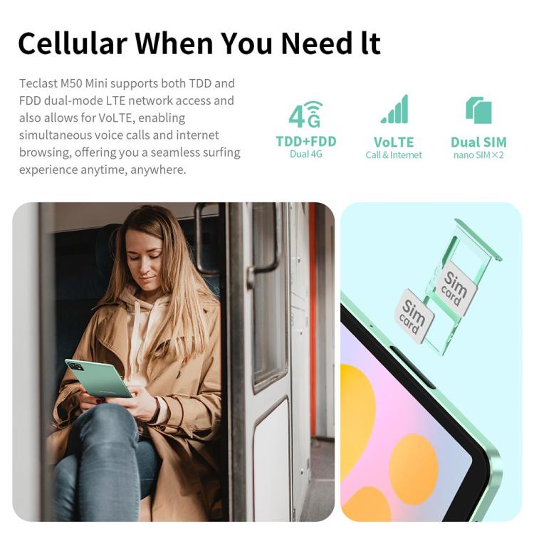 Teclast M50 Mini WiFi Tablet PC, 4GB+128GB, 8.7 inch Android 15 Unisoc T606 Octa Core - TECLAST by TECLAST | Online Shopping UK | buy2fix