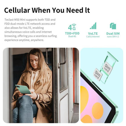 Teclast M50 Mini WiFi Tablet PC, 4GB+128GB, 8.7 inch Android 15 Unisoc T606 Octa Core - TECLAST by TECLAST | Online Shopping UK | buy2fix