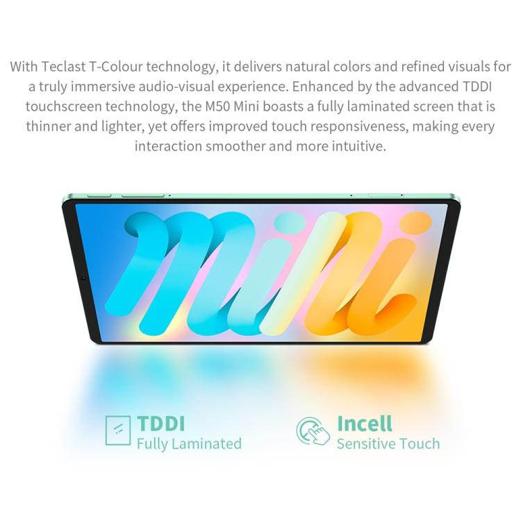 Teclast M50 Mini WiFi Tablet PC, 4GB+128GB, 8.7 inch Android 15 Unisoc T606 Octa Core - TECLAST by TECLAST | Online Shopping UK | buy2fix