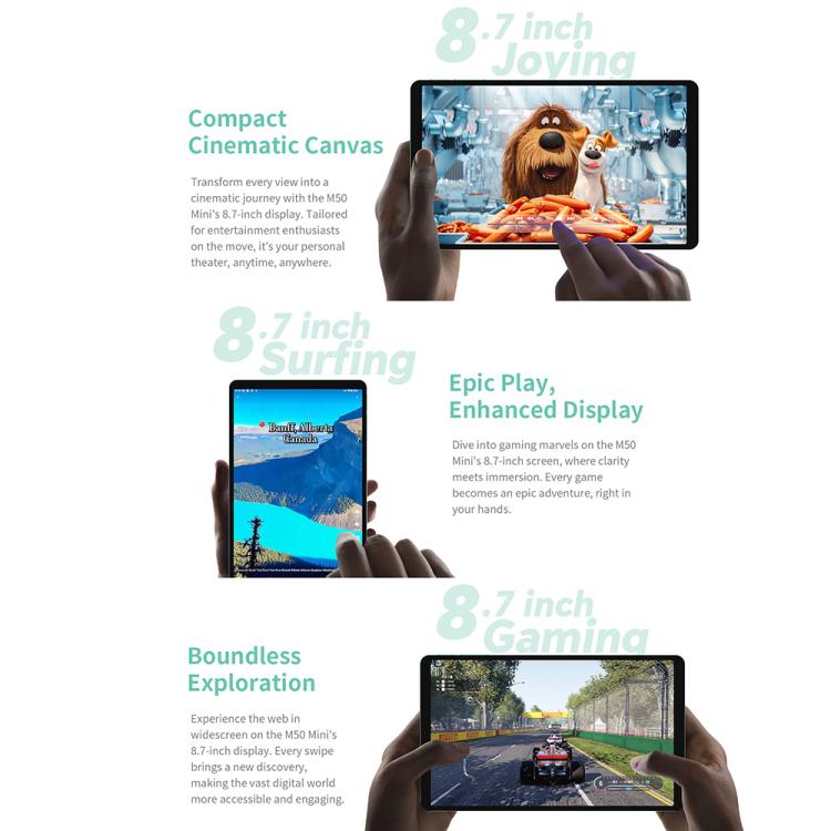 Teclast M50 Mini WiFi Tablet PC, 4GB+128GB, 8.7 inch Android 15 Unisoc T606 Octa Core - TECLAST by TECLAST | Online Shopping UK | buy2fix