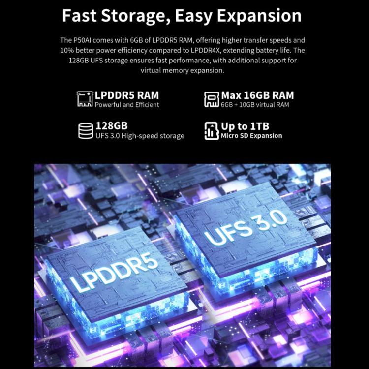 Teclast P50AI WiFi Tablet PC, 6GB+128GB, 11 inch Android 15 Allwinner A733 Octa Core with NPU - TECLAST by TECLAST | Online Shopping UK | buy2fix