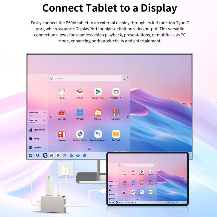 Teclast P50AI WiFi Tablet PC, 6GB+128GB, 11 inch Android 15 Allwinner A733 Octa Core with NPU - TECLAST by TECLAST | Online Shopping UK | buy2fix