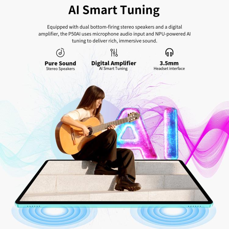 Teclast P50AI WiFi Tablet PC, 6GB+128GB, 11 inch Android 15 Allwinner A733 Octa Core with NPU - TECLAST by TECLAST | Online Shopping UK | buy2fix