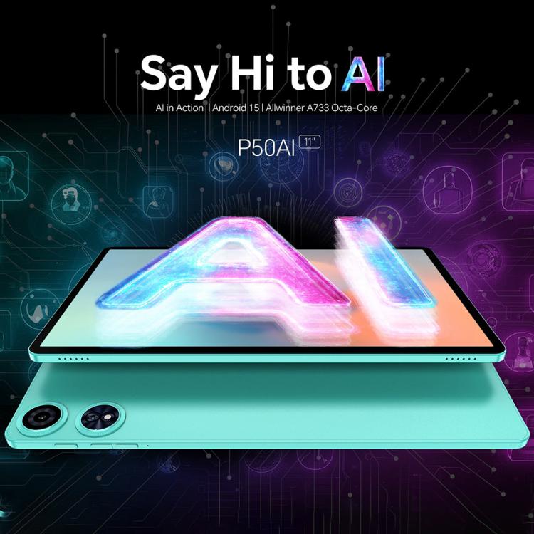 Teclast P50AI WiFi Tablet PC, 6GB+128GB, 11 inch Android 15 Allwinner A733 Octa Core with NPU - TECLAST by TECLAST | Online Shopping UK | buy2fix