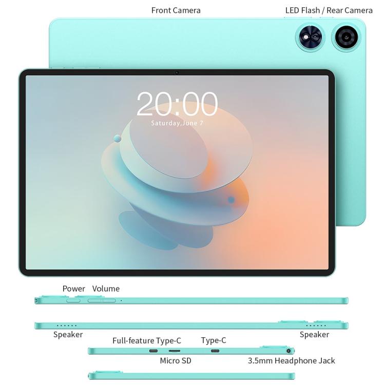 Teclast P50AI WiFi Tablet PC, 6GB+128GB, 11 inch Android 15 Allwinner A733 Octa Core with NPU - TECLAST by TECLAST | Online Shopping UK | buy2fix