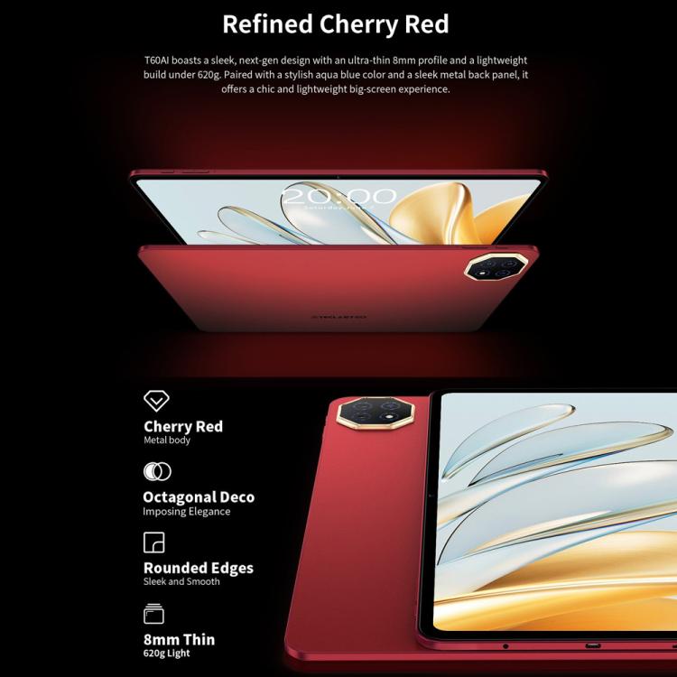 Teclast T60AI WiFi Tablet PC, 6GB+128GB, 12 inch Android 15 Allwinner A733 Octa Core with NPU - TECLAST by TECLAST | Online Shopping UK | buy2fix