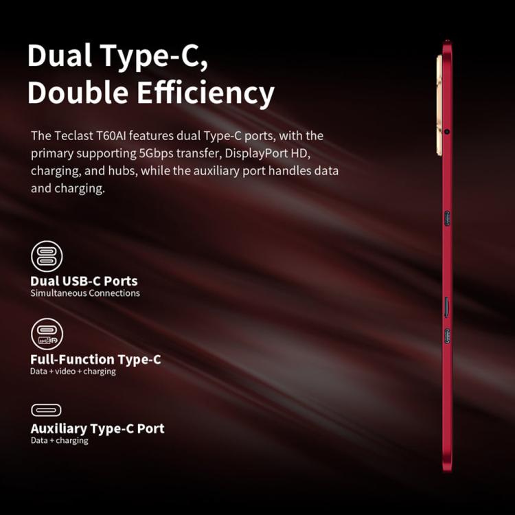 Teclast T60AI WiFi Tablet PC, 6GB+128GB, 12 inch Android 15 Allwinner A733 Octa Core with NPU - TECLAST by TECLAST | Online Shopping UK | buy2fix