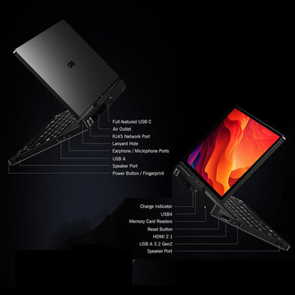 GPD Pocket 4 Handheld Gaming PC, 16GB+1TB, 8.8 inch Windows 11 Home AMD Ryzen 7 8840U, US Plug - Pocket Console by GPD | Online Shopping UK | buy2fix