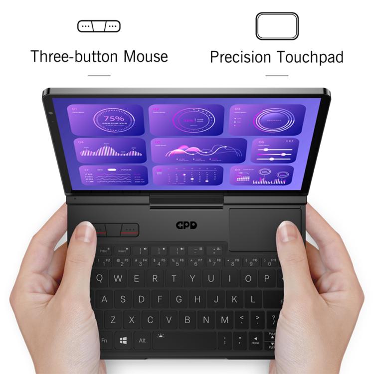 GPD Pocket 4 Handheld Gaming PC, 32GB+2TB, 8.8 inch Windows 11 Home AMD Ryzen AI 9 HX 370, UK Plug - Pocket Console by GPD | Online Shopping UK | buy2fix