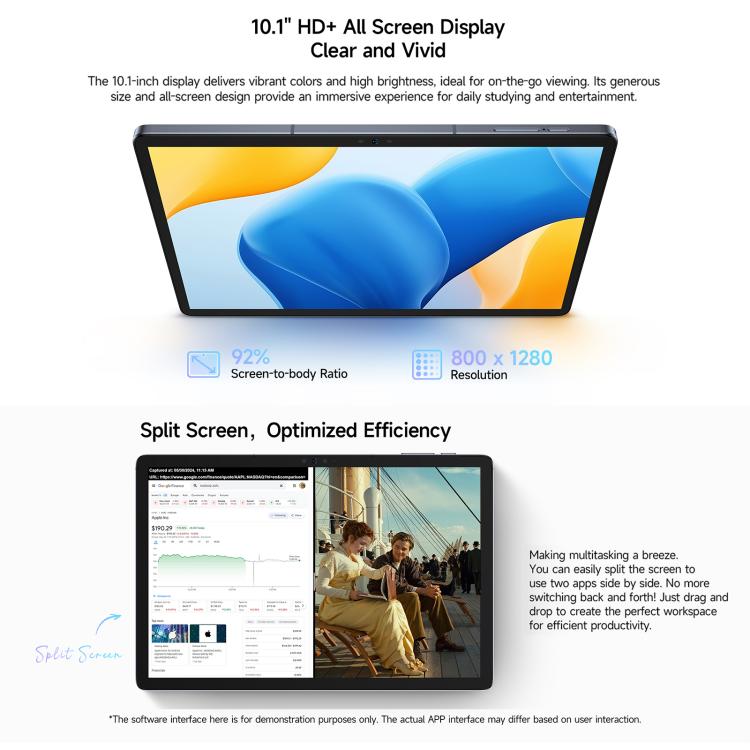 Ulefone Tab A10 Pro Tablet PC, 6GB+128GB, 11 inch Android 14 MediaTek MT8786 Octa Core 4G Network, EU Plug (Space Grey) - Other by Ulefone | Online Shopping UK | buy2fix