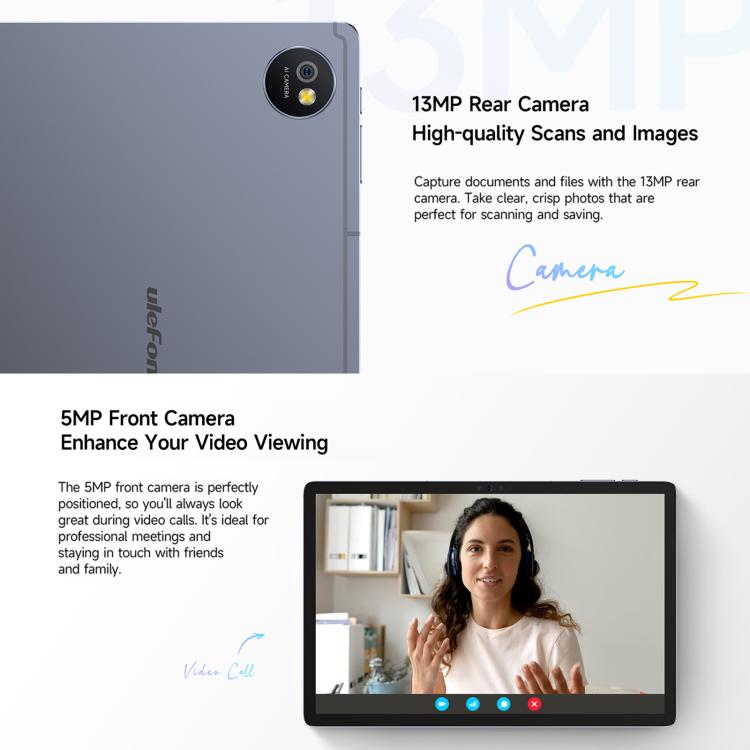 Ulefone Tab A10 Pro Tablet PC, 6GB+128GB, 11 inch Android 14 MediaTek MT8786 Octa Core 4G Network, EU Plug (Space Grey) - Other by Ulefone | Online Shopping UK | buy2fix