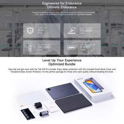 Ulefone Tab A10 Pro Tablet PC, 6GB+128GB, 11 inch Android 14 MediaTek MT8786 Octa Core 4G Network, EU Plug (Space Grey) - Other by Ulefone | Online Shopping UK | buy2fix