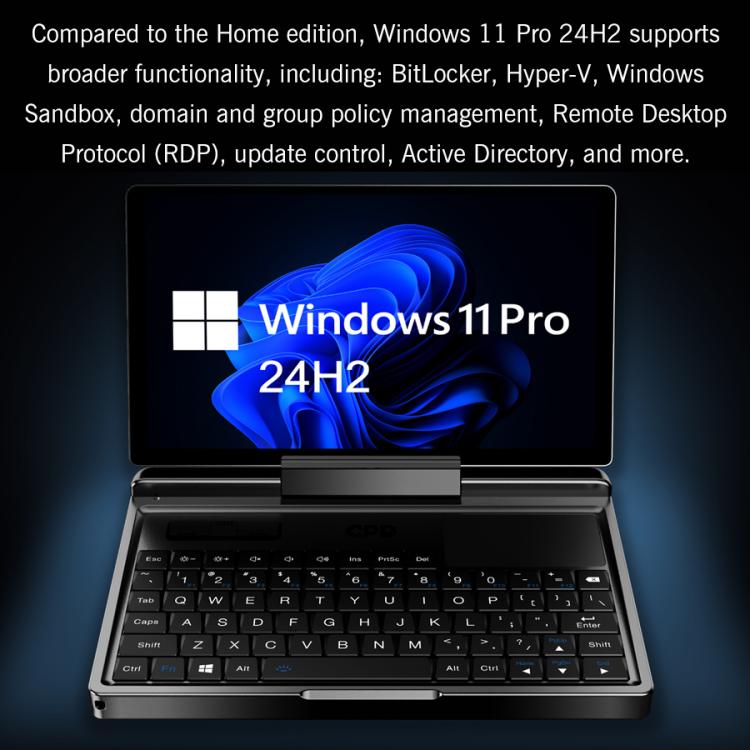 GPD MicroPC 2 Handheld Gaming PC, 16GB+512GB, 7 inch Windows 11 Pro Intel Core i3-N300, US Plug - Pocket Console by GPD | Online Shopping UK | buy2fix