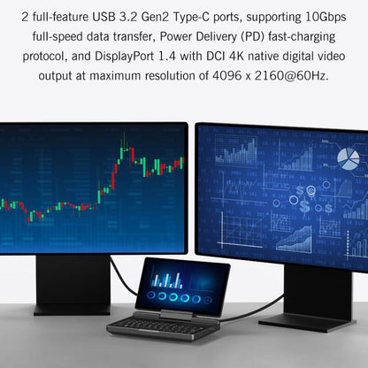 GPD MicroPC 2 Handheld Gaming PC, 16GB+512GB, 7 inch Windows 11 Pro Intel Core i3-N300, EU Plug - Pocket Console by GPD | Online Shopping UK | buy2fix