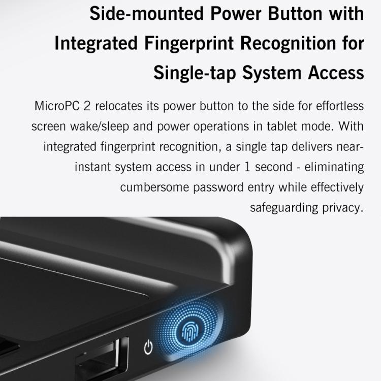 GPD MicroPC 2 Handheld Gaming PC, 16GB+512GB, 7 inch Windows 11 Pro Intel Core i3-N300, EU Plug - Pocket Console by GPD | Online Shopping UK | buy2fix