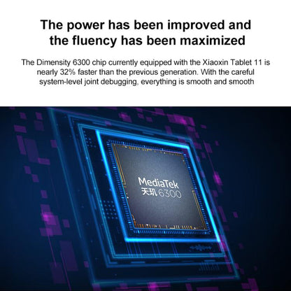 Lenovo Xiaoxin Pad 11 Soft Light Screen, 11 inch WiFi Tablet, 8GB+128GB, Android 15, MediaTek Dimensity 6300 Octa Core,US Plug (Grey) - Lenovo by Lenovo | Online Shopping UK | buy2fix