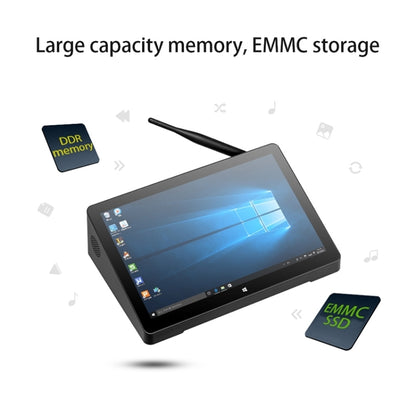 PiPo H10PRO All-in-One Mini PC, 10.1 inch, 16GB+128GB+256GB, Windows 11 Intel Alder Lake N100 Quad Core, US Plug (Black) - PiPO by PiPo | Online Shopping UK | buy2fix
