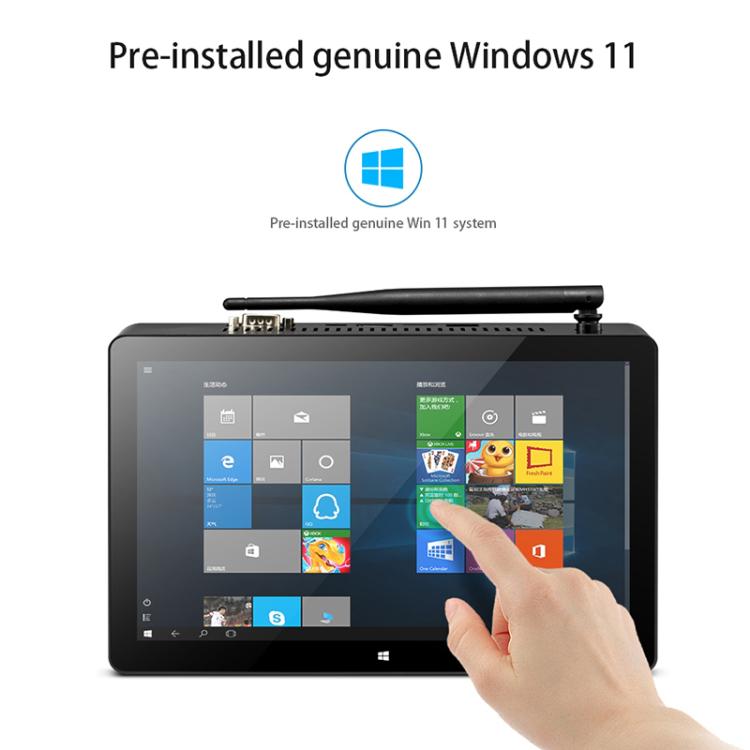 PiPo H10PRO All-in-One Mini PC, 10.1 inch, 16GB+128GB+256GB, Windows 11 Intel Alder Lake N100 Quad Core, US Plug (Black) - PiPO by PiPo | Online Shopping UK | buy2fix