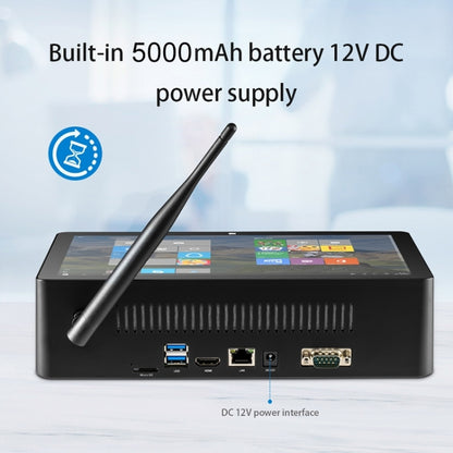 PiPo H10PRO All-in-One Mini PC, 10.1 inch, 16GB+128GB+256GB, Windows 11 Intel Alder Lake N100 Quad Core, US Plug (Black) - PiPO by PiPo | Online Shopping UK | buy2fix