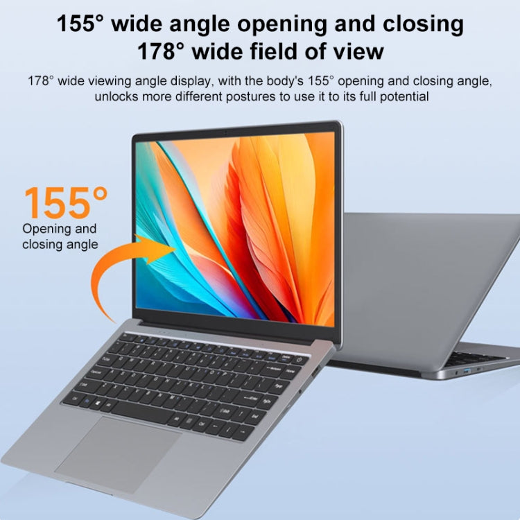 S07 14 inch Ultrathin Laptop, 6GB+512GB, Windows 11 Intel Celeron N3350 Dual Core, US Plug (Silver Grey) - Others by buy2fix | Online Shopping UK | buy2fix