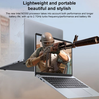 S07 14 inch Ultrathin Laptop, 6GB+1TB, Windows 11 Intel Celeron N3350 Dual Core, EU Plug (Silver Grey) - Others by buy2fix | Online Shopping UK | buy2fix