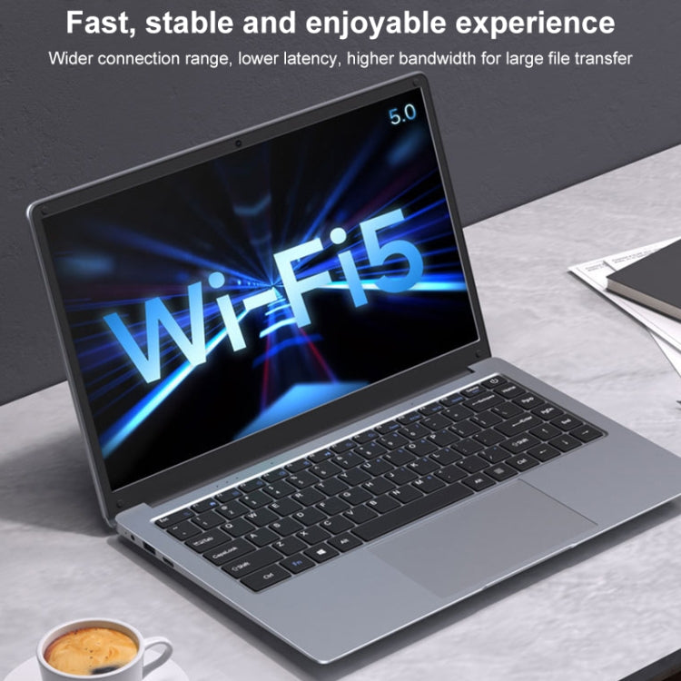 S07 14 inch Ultrathin Laptop, 6GB+1TB, Windows 11 Intel Celeron N3350 Dual Core, US Plug (Silver Grey) - Others by buy2fix | Online Shopping UK | buy2fix