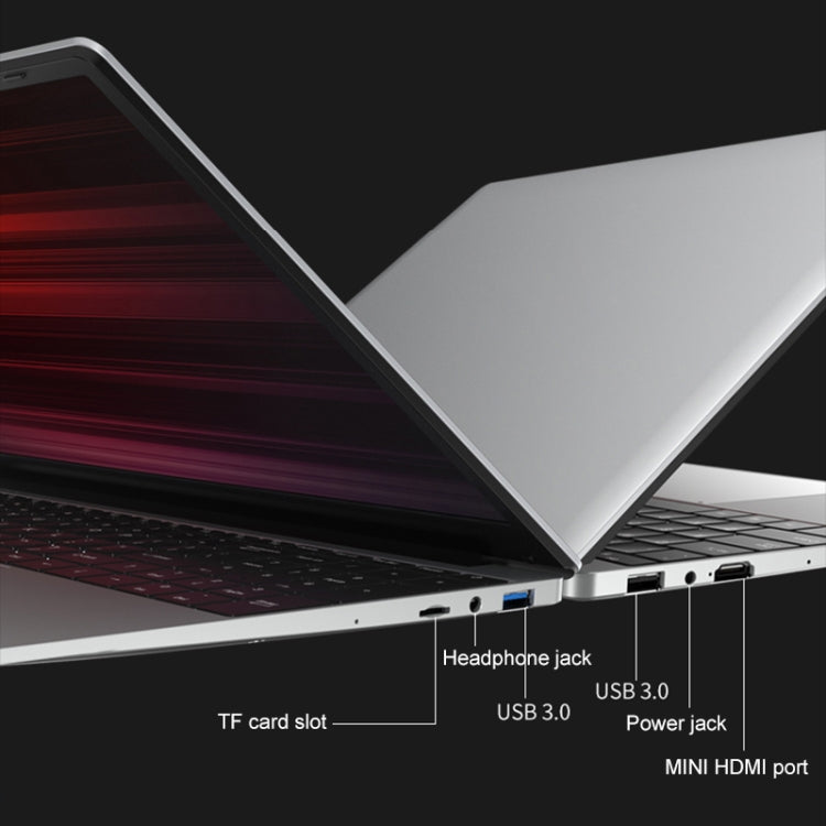 H15 15.6 inch Ultrathin Laptop, 16GB+1TB, Windows 11 Intel Processor N95 Quad Core, US Plug (Silver) - Others by buy2fix | Online Shopping UK | buy2fix