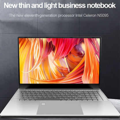 H15 15.6 inch Ultrathin Laptop, 16GB+128GB, Windows 11 Intel Celeron N5095 Quad Core, EU Plug (Silver) - Others by buy2fix | Online Shopping UK | buy2fix