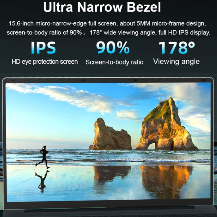 H15 15.6 inch Ultrathin Laptop, 16GB+256GB, Windows 11 Intel Celeron N5095 Quad Core, US Plug (Silver) - Others by buy2fix | Online Shopping UK | buy2fix