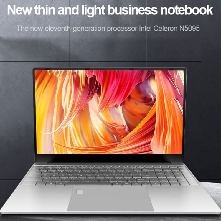H15 15.6 inch Ultrathin Laptop, 16GB+512GB, Windows 11 Intel Celeron N5095 Quad Core, US Plug (Silver) - Others by buy2fix | Online Shopping UK | buy2fix